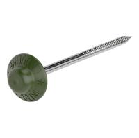 Гвозди с литой шляпкой зеленые