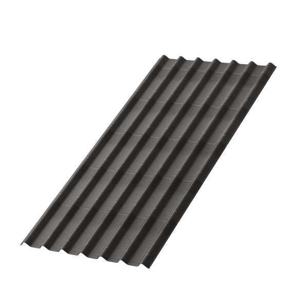 Ондулин Черепица ГРАФИТ / Onduline Tile GRAPHITE (GREY) 1/150