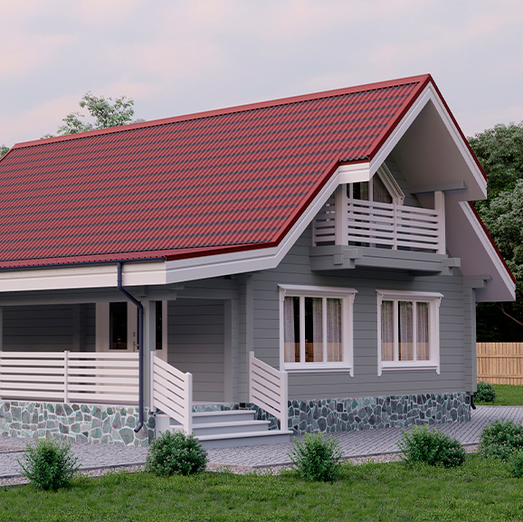 Черепица Ондулин красная  3.3 (Onduline)