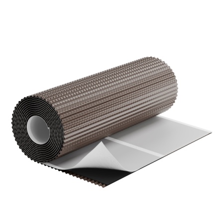 Ондуфлеш-супер 0,3 х 2,5м рельеф 3d, цв.т.коричневый